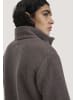 Hessnatur Wollfleece Mantel in dunkles mauve