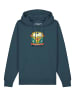 wat? Apparel Sweatshirt Hippies Bus in Petrol