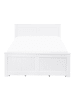 Beliani 5-tlg Doppelbett SABRAN in Weiß