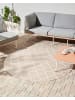 Beliani Outdoorteppich MOSORE in Beige/Weiß - (W) 160 x (L) 160 cm