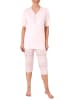 NORMANN Capri Pyjama kurzarm Ethnolook - 44516 in rosa