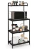 COSTWAY Mikrowellenregal in Schwarz