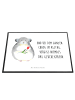 Mr. & Mrs. Panda Schreibtischunterlage Chinchilla Blume mit Spruch in Weiß