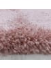 KADIMA DESIGN Teppich Hochflor Shaggy Waschbar Einfarbig SALZACH Strapazierfähig in Rosa