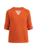 Usha Blusenshirt Mit Spitze in Orange