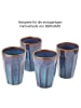 Butlers Tasse BERGAMO Latte Macchiato in Blau