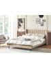 Beliani Doppelbett VILLETTE in Beige/Schwarz - (W) 205 x (H) 115 x (L) 222 cm