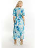 IZIA Damen Kleid in Blau Mehrfarbig