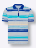 Sieh an! Poloshirt in eisblau-royalblau-geringelt