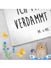 Mr. & Mrs. Panda Handtuch Baumwolle Streichhölzer mit Spruch in Weiß