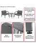 MCW Aluminium Lounge-Set P82, Hellgrau