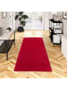 Snapstyle Hochflor Velours Teppich Läufer Mona in Rot