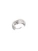 usha WHITE LABEL Women Hoop Earrings in Silver