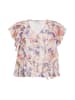 Usha Damen Bluse in Creme Mehrfarbig