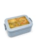 Mr. & Mrs. Panda Bento-Brotdose Waldtiere Picknick Design mit Sp... in Blau Pastell