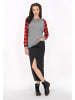 myMo ROCKS Women Blouse in red grey
