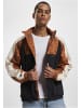 FUBU Track Jackets in black/cognac/offwhite