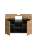 ebuy24 Waschbeckenunterschrank Canu Eiche 80 x 34 cm