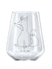 Mr. & Mrs. Panda Rotweinglas Einhorn Fuchs ohne Spruch in Transparent