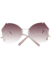 Ana Hickmann Frauen Sonnenbrille Schmetterling Gold