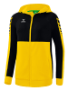 erima Damen Six Wings Trainingsjacke mit Kapuze in gelb/schwarz