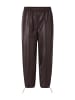 Rich & Royal Vegan Leather Barrel Lederhose in chocolate torte