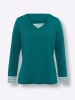 Sieh an! Langarmshirt in petrol
