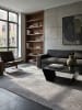 KADIMA DESIGN Kurzflorteppich Geometrisch Antirutsch pflegeleicht Wohnzimmer Flur in Grau