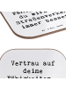 Mr. & Mrs. Panda Untersetzer Spruch Erste Erfahrungen im Straßen... in Weiß