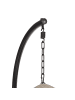 Beliani Hängesessel STAN in Schwarz - (W) 97 x (H) 199 x (L) 97 cm