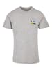 F4NT4STIC T-Shirt Schweden Flagge Sweden in grau meliert