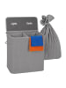 relaxdays Wäschekorb in Grau - (B)52 x (H)60 x (T)32 cm