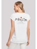 F4NT4STIC Extended Shoulder T-Shirt Discover the world in weiß