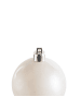 Beliani 40er-Set Weihnachtsbaumkugeln SAIMAA in Weiß/Silber