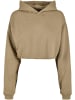 Urban Classics Urban Classics Damen Ladies Oversized Cropped Hoody in khaki