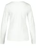 Gerry Weber Basic Langarmshirt mit Stretchkomfort in Weiß