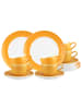 Seltmann Weiden 18er Set Kaffeeservice Liberty Pure Colors in Mango Orange
