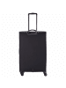 travelite Chios - 4-Rollen-Trolley L 78 cm erw. (schwarz) in schwarz