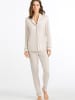 Hanro Langarm Pyjama Natural Comfort in almond