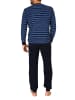NORMANN langarm Frottee Schlafanzug Pyjama Bündchen - 83350 in navy