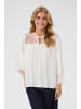 Kaffe Langarm-Bluse KAapril Regular fit in Chalk