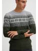 BLEND Strickpullover BHTjerik 20715520 ME Strickpullover mit Muster in Grün