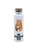 Mr. & Mrs. Panda Wasserflasche Bär Liebesbrief mit Spruch in Weiß