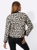 creation L Wendejacke in sand-schwarz-bedruckt