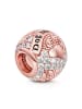 GNOCE Sterling Silber rosévergoldet Zirkonia Charm