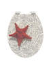 Franz Joseph Schütte MDF HG WC-Sitz RED STARFISH, mit Absenkautomatik