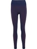 Hummel Sportleggings "Yoga Seamless Hw Tights" in Blau
