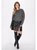 faina Damen Pullover in Dunkelgrau Melange