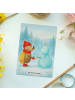 Mr. & Mrs. Panda Postkarte Nachtfalter Schneemann Design ohne Sp... in Weiß