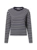 Marc O'Polo DENIM Langarmshirt in marine weiß